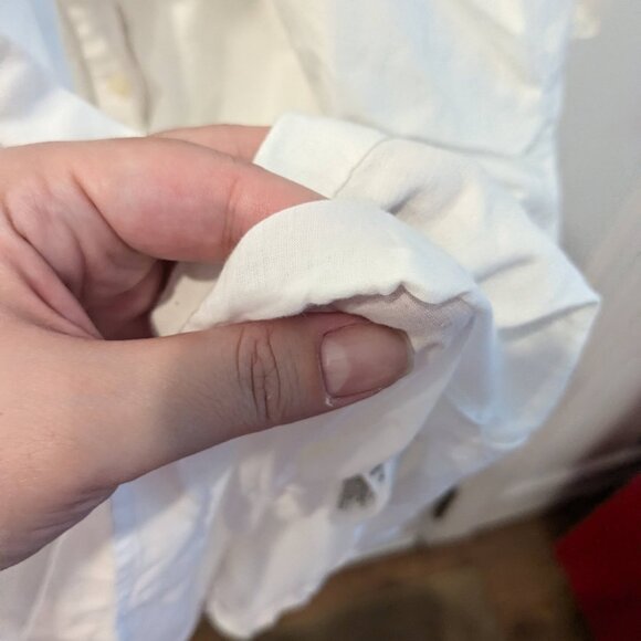 Vineyard Vines white short sleeve shirtdress with belt - Picture 6 of 9